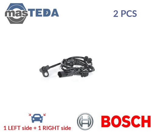 0 265 007 448 ABS WHEEL SPEED SENSOR PAIR FRONT BOSCH 2PCS NEW OE REPLACEMENT - Picture 1 of 10