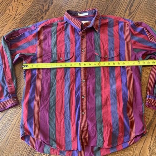 VTG Perry Ellis Men’s Shirt Sz XL 90s Y2K Colorful Button Down 100% Cotton - Picture 3 of 7