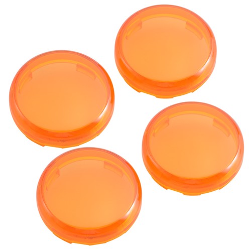 4pcs Amber Turn Signal Light Lens Covers For Harley Touring Road Electra Glide - Picture 6 of 12