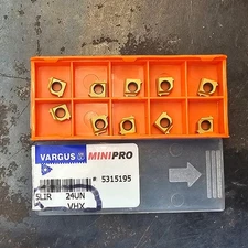 Qty 10 Vargus Vardex 5LIR 24UN 5315195 VHX Grade Carbide Threading Inserts