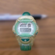 Casio Watch Baby-G Bg-370 Green Used /JAPAN  Dead Battery
