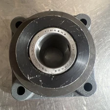 Boston Gear 4 BOLT SQUARE FLANGE MOUNTED BALL BEARING 1 1/2 Timken 22150DE Used