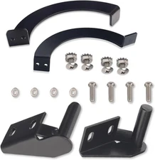 Braveboy Grills Side Door Stop Arc & Lid Hinge Kit Compatible Black