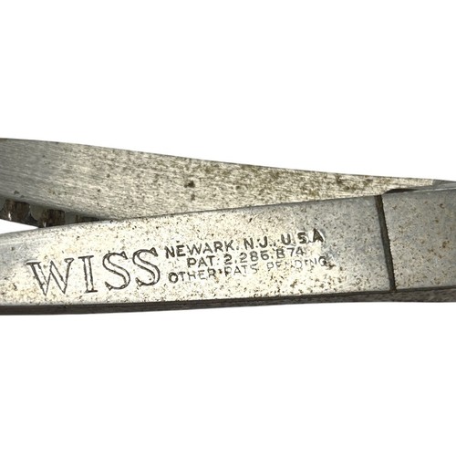 Vtg WISS Pinking Shears Zig Zag Sewing Scissors 8" Newark NJ USA Dressmaker Tool - Picture 2 of 7