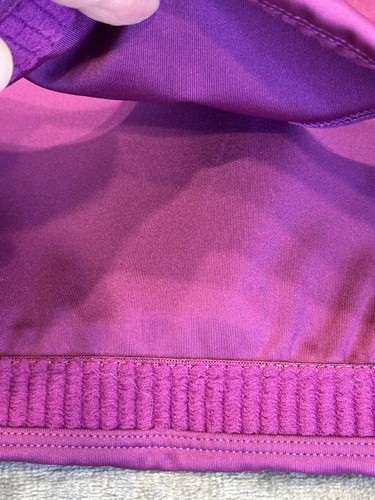 Nike Dri-FIT Sports Bra Medium Purple Racerback Removable Pads Athletic M Womens - Picture 5 of 7