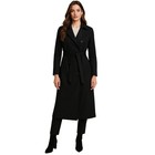 Anne Klein Black Belted Trench Coat Women's Size 10P old money look