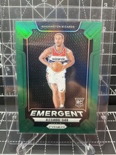 ALEXANDRE SARR RC 2024-25 Panini Prizm Green Parallel Emergent Insert #14 Rookie