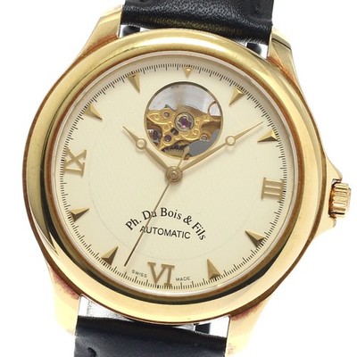 Philippe Du Bois &Fils 18K Yellow Gold beige Dial Automatic Men's Watch_943731