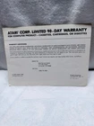 Atari 90-Day Warranty Card Vintage Computer Game Insert Ephemera