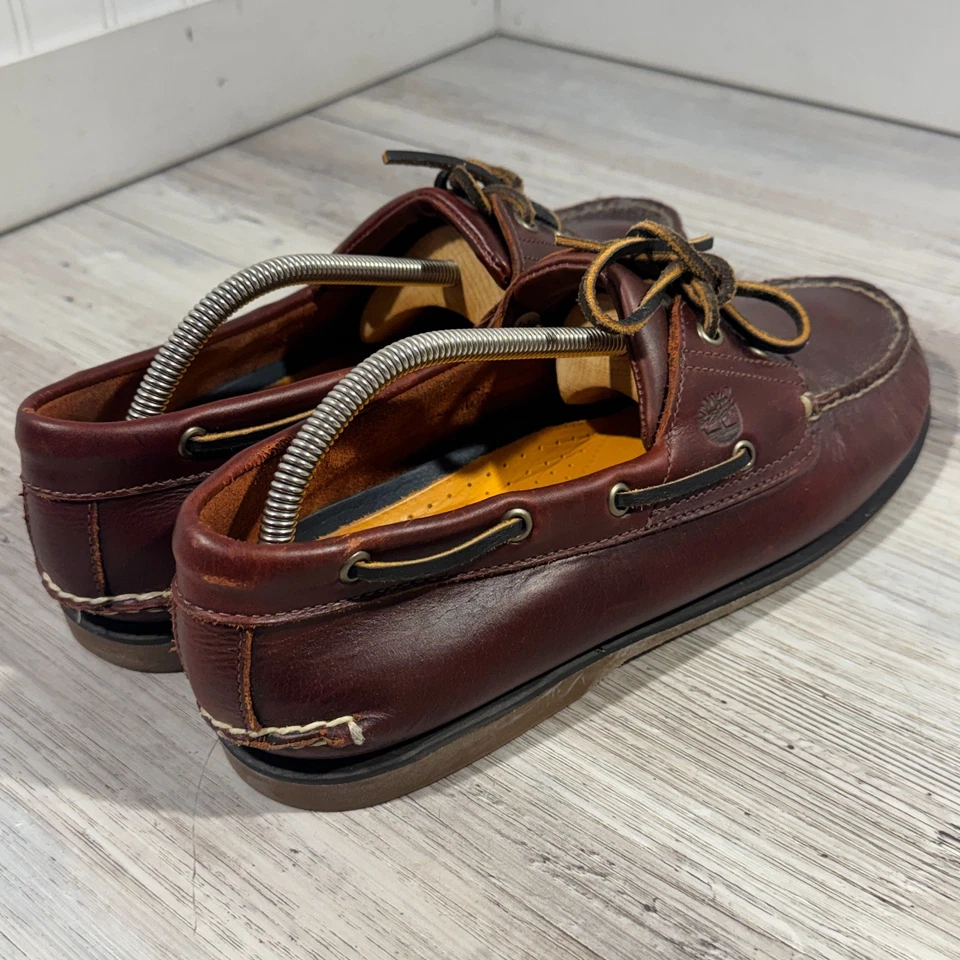 Timberland 2 Ojos Barco Zapatos Para Hombre 12M Mocasín Mocasines 25077 Usado en Excelente Condición Foto 4 de 4