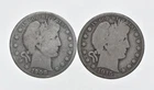 1892-1915 Lot 2 1908-S 1915-D Barber 90% Half Dollars - Coin Collection *964