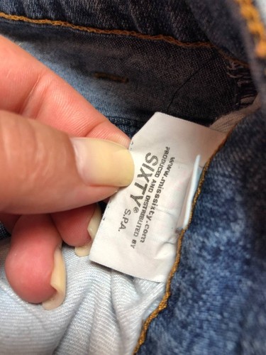 Miss sixty Basic Italy Distressed Blue Denim Jeans Hose Y2K 28 Mädchen Faded Rare - Bild 6 von 18