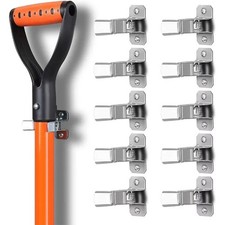 10-Pack Shovel Holder Wall Mount Tool Organizer Garage Garden Storage Rack