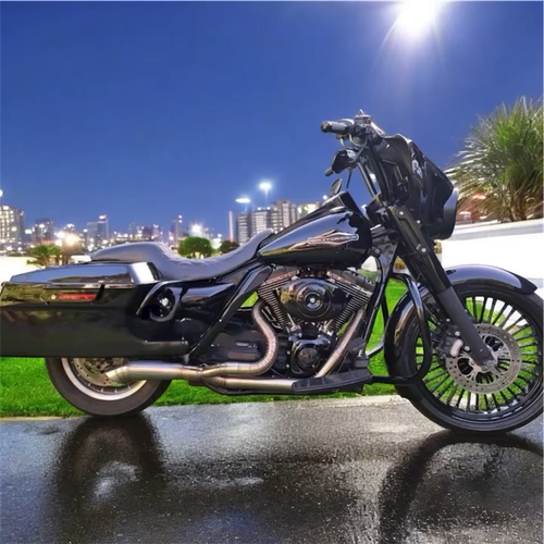 Harley-Davidson CVO Road Glide 2-1 Exhaust Stainlees Fits Touring 2009-2025 - Video 1 of 1