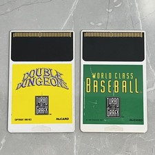 TurboGrafx-16 Double Dungeons & World Class Baseball (Games Only)
