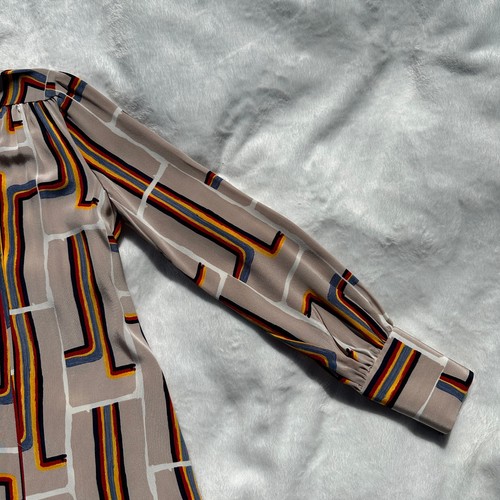 Rachel Comey Upland Dress 100% Silk Rainbow Print Tunic Shirt Dress Size 2 EUC - Picture 19 of 24