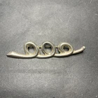 STERLING SILVER 925 lot Brooch O3 Thailand Swirl Tri Three Vintage Loops Circle