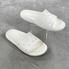 Crocs Slide V2 Classic Slide Sandals Unisex M8/W10 White Waterproof 206121-2Y2