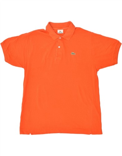 LACOSTE Mens Polo Shirt Size 5 Large Red Cotton AM05