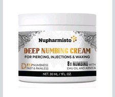 Deep Numbing Cream Long Lasting Relief with Emu Oil and Arnica 30 ml/1 FLoz.B0,3