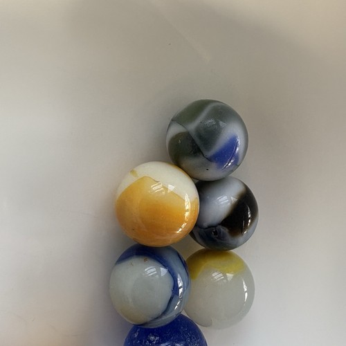 Lote 8 Vintage? MÁRMOLES AKRO? PARCHE DE ÁGATA REMOLINO? Producto amarillo mármol UV19 - Imagen 4 de 15