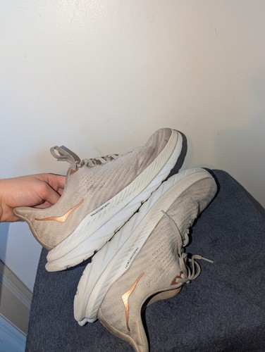 Hoka One One Mach 5 Womens Size 11 B Sneakers White Copper Lace Up Running - Picture 10 of 14
