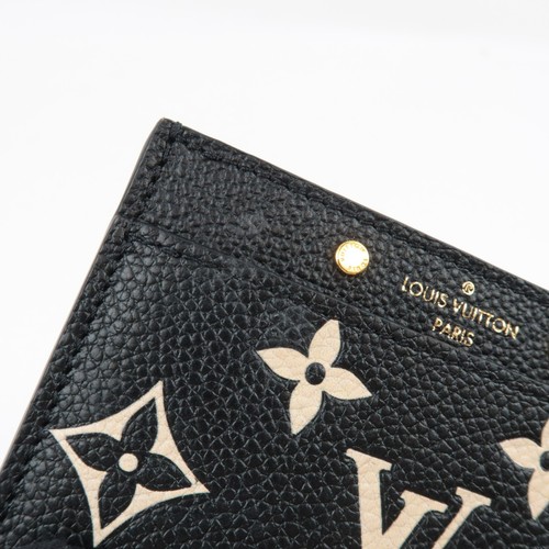Auth Louis Vuitton Bicolor Monogram Empreinte Porte Carte Simple Card Case F/S - Picture 7 of 8