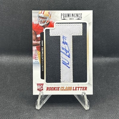 2013 Panini Prominence Marcus Lattimore Rookie Class Letter /108 Auto