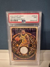 Panini Court Kings 2024 Lebron James Art Nouveau  Relic Psa 9