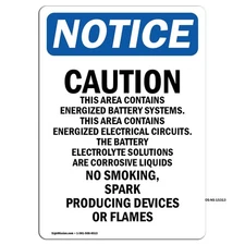 Caution This Area Contains OSHA Notice Sign Metal Plastic Decal