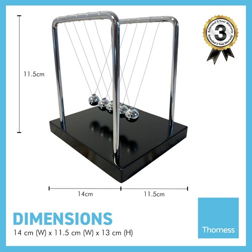 NEWTONS CRADLE Desk Gadget | Desk Toy | Science Gadget | Stress Relief Gadget - Picture 4 of 7