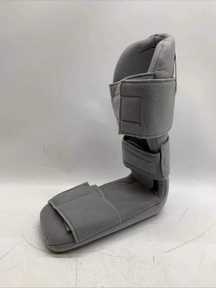 Leg Brace Support Splint Trigger Point Night Plus Stretch Wedges Soft Gray Large - Image 4 of 4