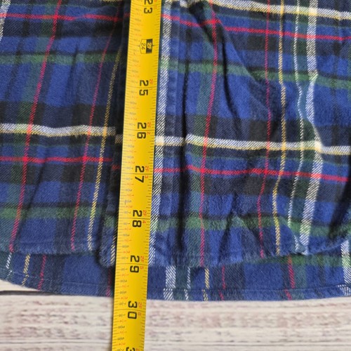 Camisa de franela Ralph Lauren para hombre grande a cuadros ajuste personalizado manga larga abotonada - Imagen 7 de 9