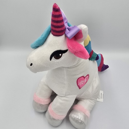 Nickelodeon JoJo Siwa Unicorn Plush White Rainbow 12" Stuffed Animal Toy - Gift - Picture 4 of 6