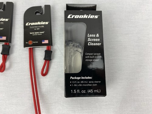 Croakies Terra Spec Kordeln verstellbar Sportbrillenhalter Doppelpack mit Reiniger - Bild 5 von 14