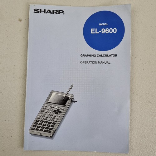 Sharp EL-9100 Equation Editor Scientific Calculator with Sliding Cover & Manual - Picture 16 of 19