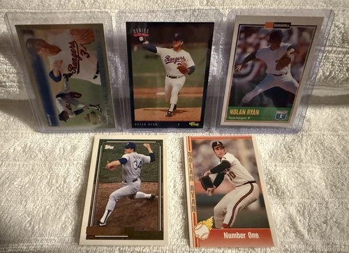 Vintage Baseball Cards/ Nolan Ryan 5 Card Lot ( Includes Two Numbered Cards )