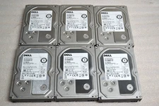 Lot of 6 Dell 0B26322 HUS723030ALS640 3TB 7.2K 6Gbps SAS 3.5" Hard Drives