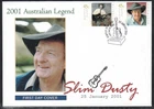 Australian Stamps.1st Day of Issue.Alpha.Australian Legends.Slim Dusty.2001