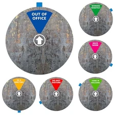 Privacy Door Sign, Do Not Disturb/Come in Welcome/Out of Vintage Color