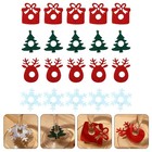 40pcs Weinglas Filzringe Goblet Filzringe Glasmarkierungen Weihnachten Weinglas