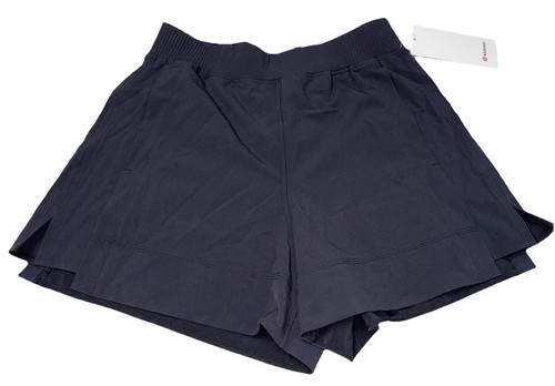NEW$88 Lululemon Stretch Woven Relaxed Fit HR Short 4" - Black - Size M *Misc