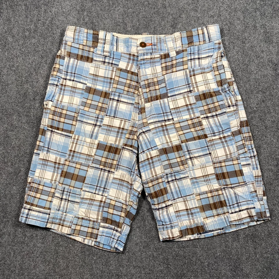 Y2K American Eagle лоскутное одеяло грузовые шорты мужской ярлык 34 подходит 36 X 12 длиннее - Изображение 2 из 4