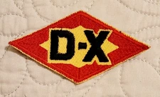 Vtg DX Oil Gasoline Shirt Or Jacket Patches Red Yellow Looks Like Never Sewn On