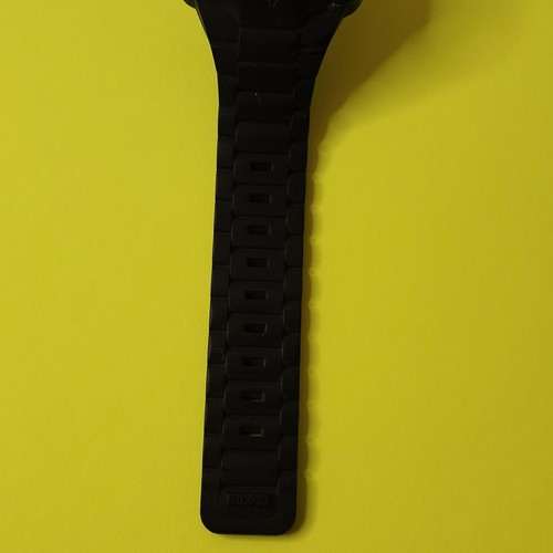 Nikon Black Quartz The Rubber Player Uhr Top Zustand Japan Edelstahl - Bild 2 von 11