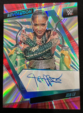 XIA LI 2022 Panini Revolution WWE Smack Down #AG-XLI Sunburst AUTO #55/99