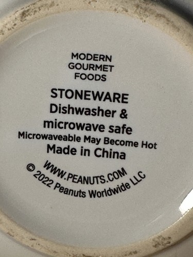 Peanuts Snoopy Steingut Suppe Kaffee Becher Tasse Weihnachten - XL groß - Bild 5 von 8