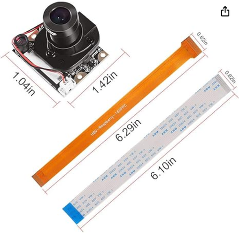 Per Raspberry Pi 3 Modello B+ Modulo Fotocamera Automatico Ir-Cut Commutazione Giorno/Notte V - Foto 2 di 7
