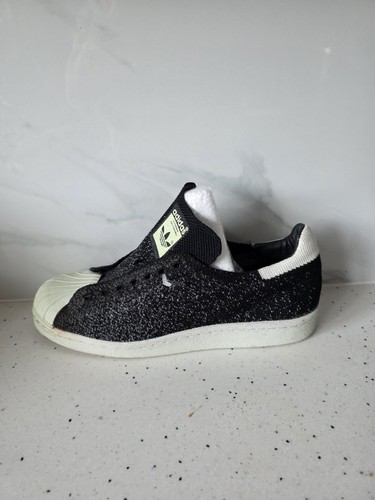 Adidas Mans Size 7.5 UK 41⅓ Superstar 80s PrimeKnit All Star ASG Black White - Picture 5 of 15