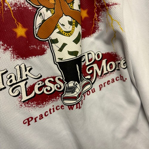 Camisa Jersey East West Hustle Malla Ropa de Calle Botón Manga Corta Doble Cara - Imagen 11 de 11